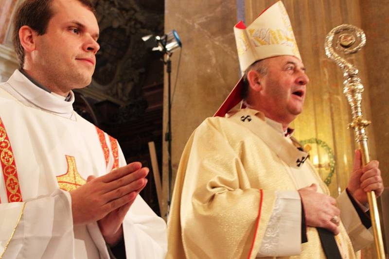 V bazilice Nanebevzetí Panny Marie a svatých Cyrila a Metoděje sloužil mši svatou arcibiskup olomoucký Jan Graubner, kazatelem byl kardinál Dominik Duka.