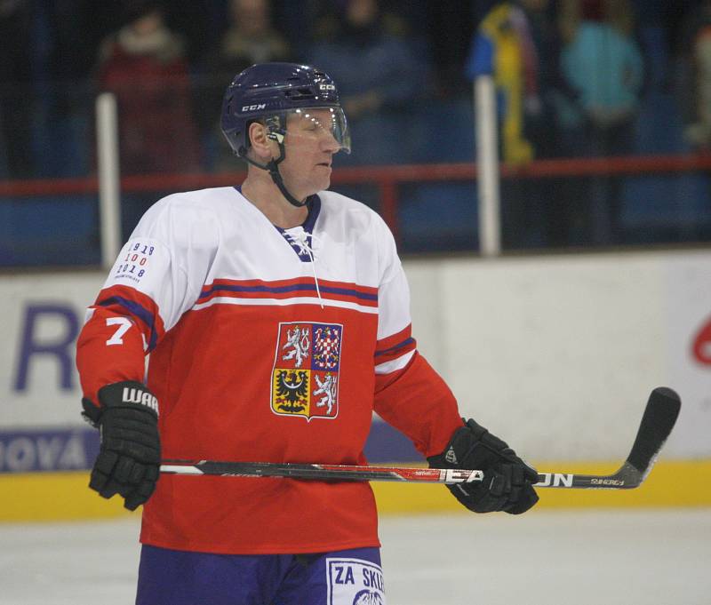 Legendy a osobnosti českého a slovenského hokeje se v sobotu střetly v Uherském Brodě.