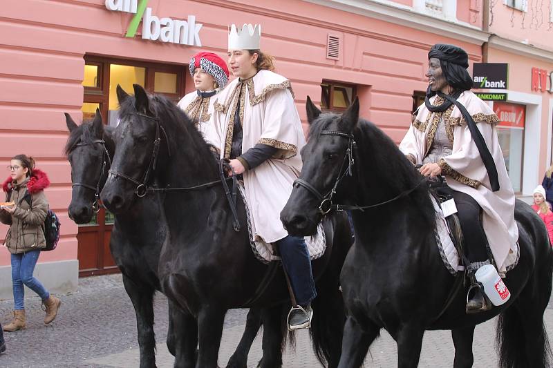 Tříkrálová sbírka 2018 v Uherském Hradišti.