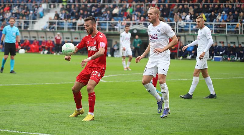 Fotbalisté Slovácka se v pátek doma utkali v Evropské konferenční lize s Kolínem nad Rýnem