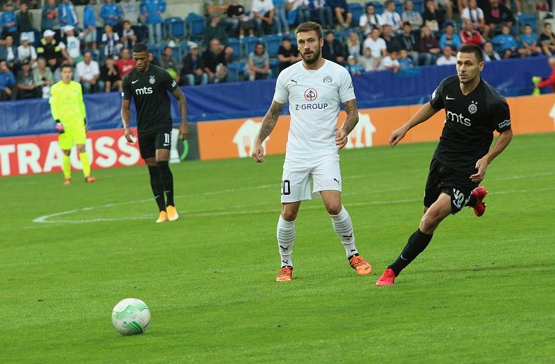 Fotbalisté Slovácka vstoupili do Evropské konferenční ligy zápasem s Partizanem Bělehrad