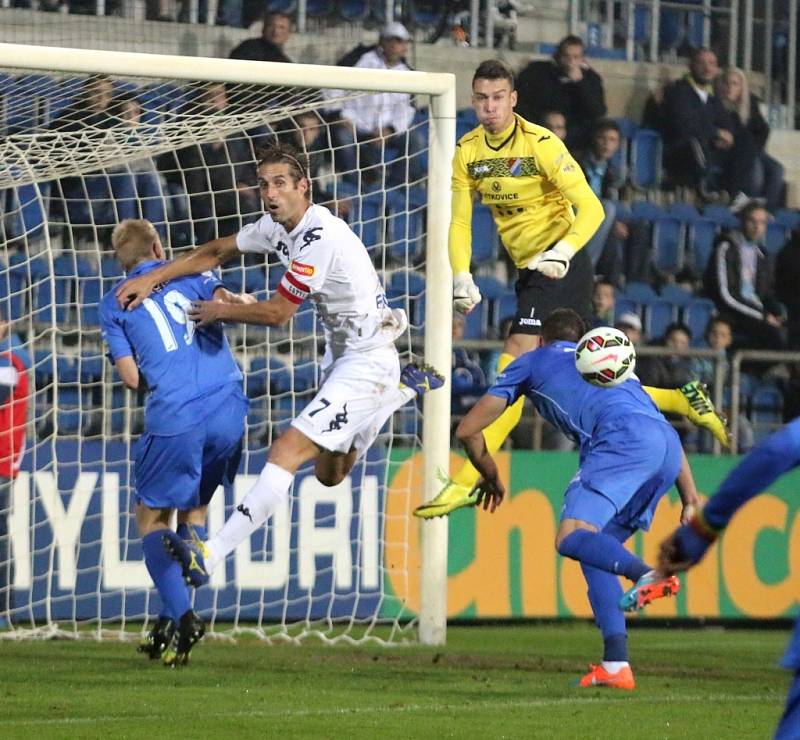 Uherské Hradiště Fotbal Synot liga 1. FC Slovácko - FC Baník Ostrava. 