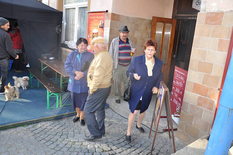 Natáčení filmu Tichý společník v okolí Uherského Brodu