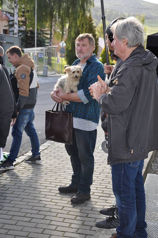 Natáčení filmu Tichý společník v okolí Uherského Brodu