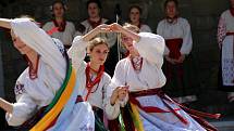 Muzeum J. A. Komenského. Vystoupení folklórních souborů. Soubor Roxolanie Kyjev Ukrajina