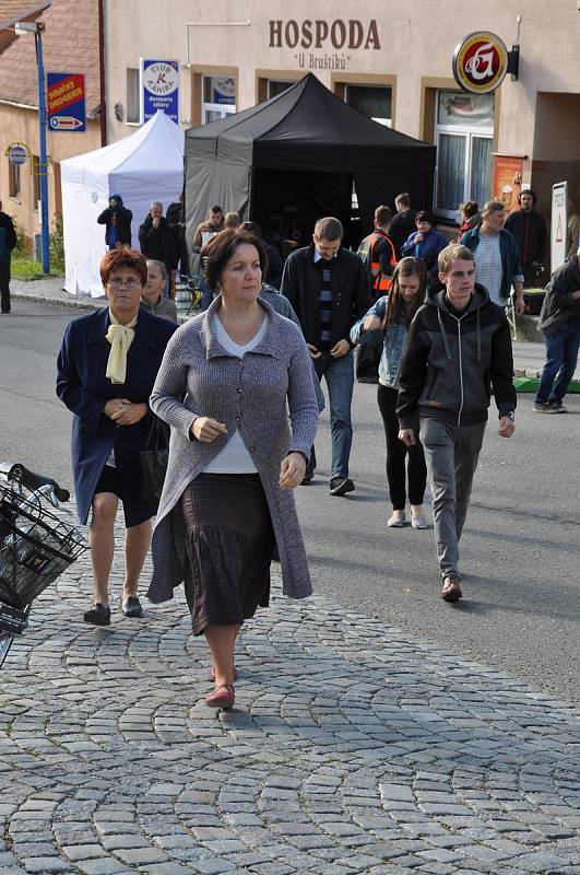 Natáčení filmu Tichý společník v okolí Uherského Brodu