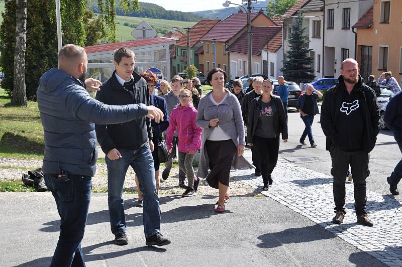 Natáčení filmu Tichý společník v okolí Uherského Brodu