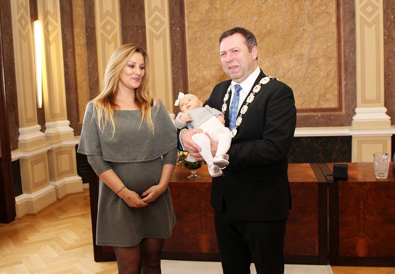 První miminko Uherského Hradiště letošního roku přivítal starosta města. Anna Kristýna Prokopová se narodila 1. ledna 2018. V obřadní síni hradišťské radnice s ní byla její maminka Kristýna Sabová a bratr Juraj.