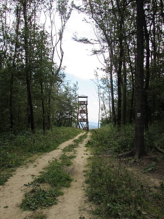 Rozhledna u Křížku se tyčí nad Březovou.