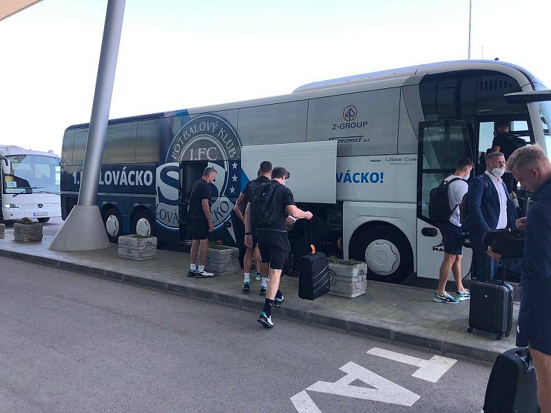 Fotbalisté Slovácka se v bulharském Plovdivu chystají na první zápas druhého předkola Evropské konferenční ligy.