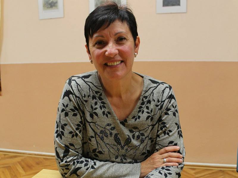 Starostka Hostějova Antonie Vaculíková