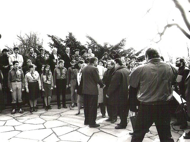 Václav Havel v Uherském Brodě.