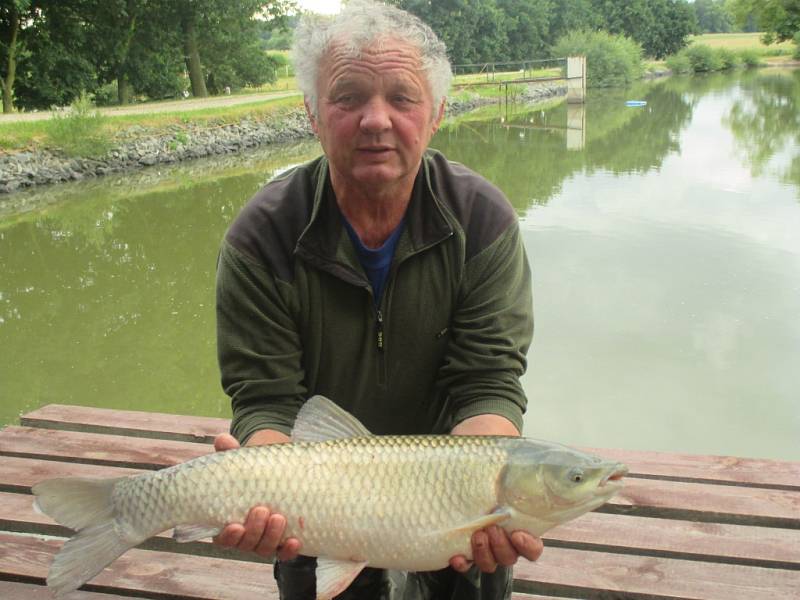 Soutěžní číslo 50 – Karel Raška, amur, 77 cm, 6,5 kg.