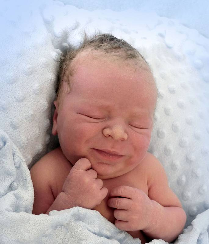 Filip Jordánek, Uherský Brod, narozen 5. března 2021 v Uherském Hradišti, míra 52 cm, váha 3790 g