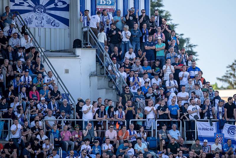 Finále českého fotbalového poháru MOL Cupu: 1. FC Slovácko - Sparta Praha, 18. května 2022 v Uherském Hradišti.