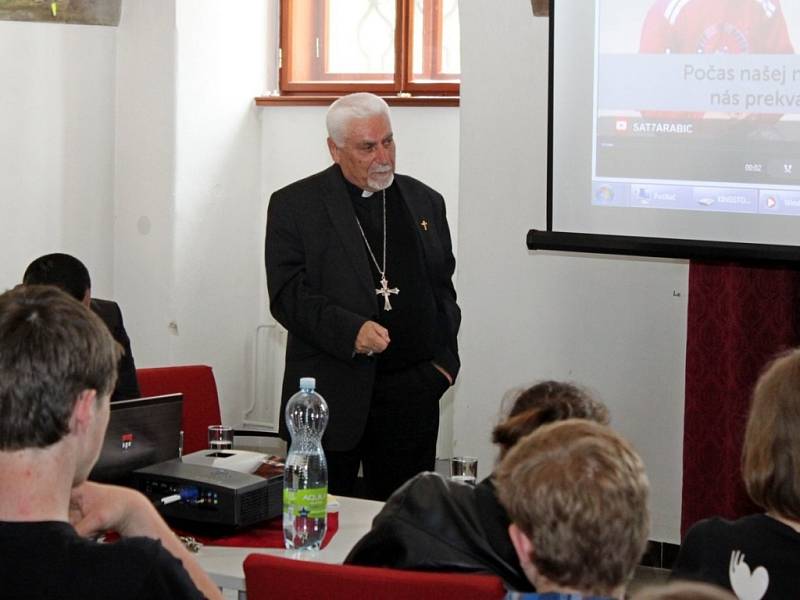 Katolický arcibiskup syrsko-chaldejského obřadu Yohann Petros Mouche z diecéze v iráckém Mosulu v doprovodu svého sekretáře Majjeda Ataly navštívili Velehrad.