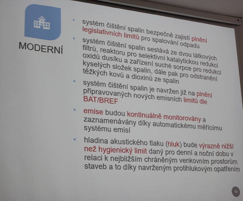 Modernizace spalovny nebezpečných odpadů v Uherskohradišťské nemocnici. Prezentace projektu. Podrobnosti a analýzy.