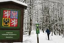 První sníh přilákal do Bílých Karpat první běžkaře.