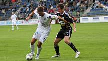 1. FC Slovácko - FK Příbram. Libor Došek (vlevo) a Jiří Krejčí.