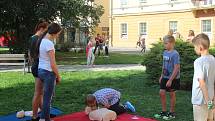 Masarykovo náměstí v Hradišti zaplnilo šest stovek dětí. Ze škol je vylákal Evropský Den bez aut