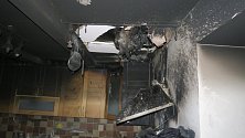 Požár kuchyně v Uherském Ostrohu