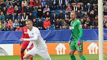 Fotbalisté Slovácka se v pátek doma utkali v Evropské konferenční lize s Kolínem nad Rýnem