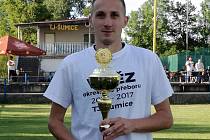 Šumický fotbalista Stanislav Pilka nastřílel na podzim v I. B třídě skupiny C jedenáct gólů.