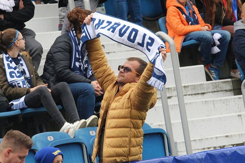 Fotbalisté Slovácka se v pátek doma utkali v Evropské konferenční lize s Kolínem nad Rýnem