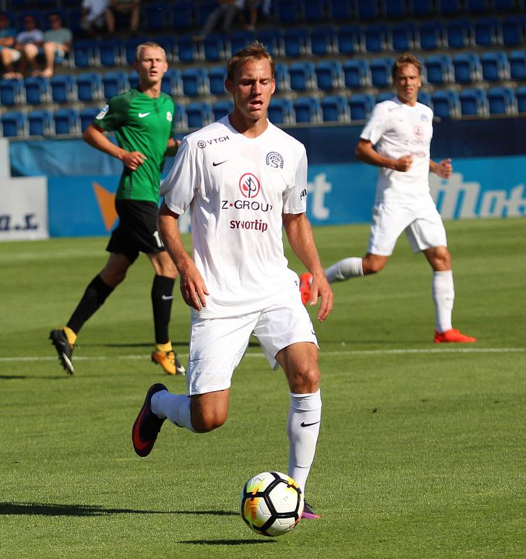 HET liga 1. kolo: 1. FC Slovácko - FK Jablonec. Na snímku Josef Divíšek.