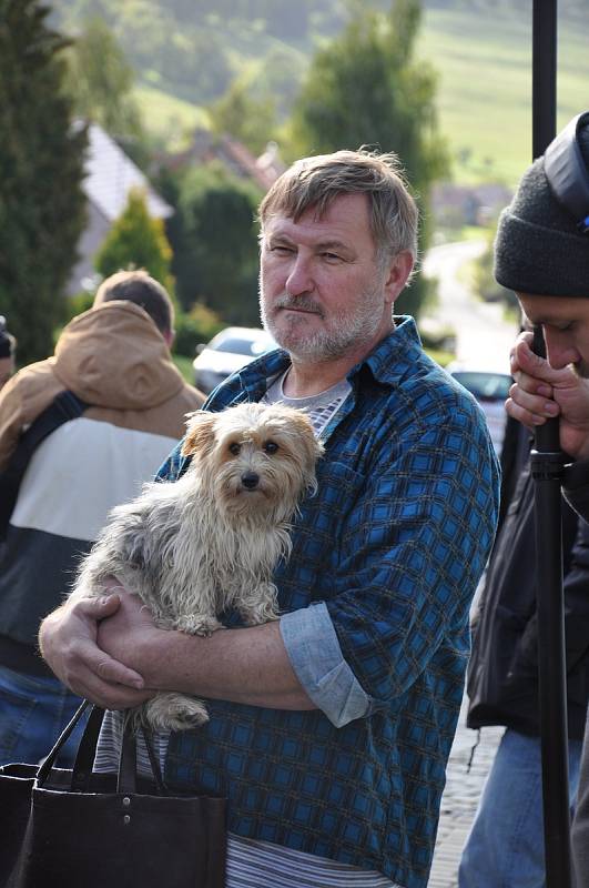 Natáčení filmu Tichý společník v okolí Uherského Brodu