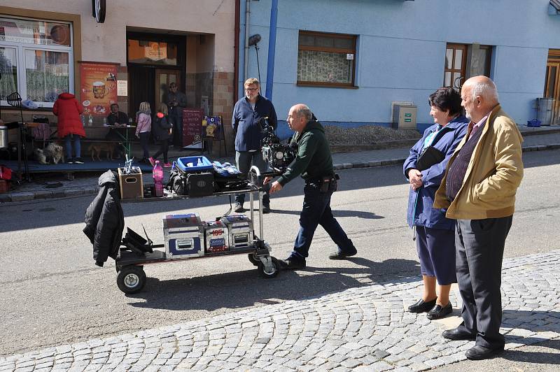 Natáčení filmu Tichý společník v okolí Uherského Brodu