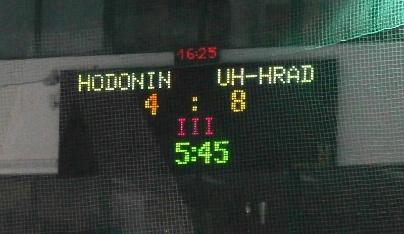 Hokejisté HC Uherské Hradiště zvítězili na ledě Hodonína B 8:4.  