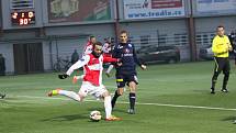 Přípravný zápas. 1. FC Slovácko - HS Kroměříž 7:1 (Slovácko v tmavém). Radek Mezlík a Tomáš Mazouch.