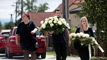 Pohřeb Kateřiny H. v Jalubí. 6. srpna 2022. Mladou ženu zastřelil bývalý přítel na krajském úřadě ve Zlíně