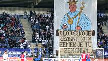 Choreo fans Slovácka v zápase proti ,plzni