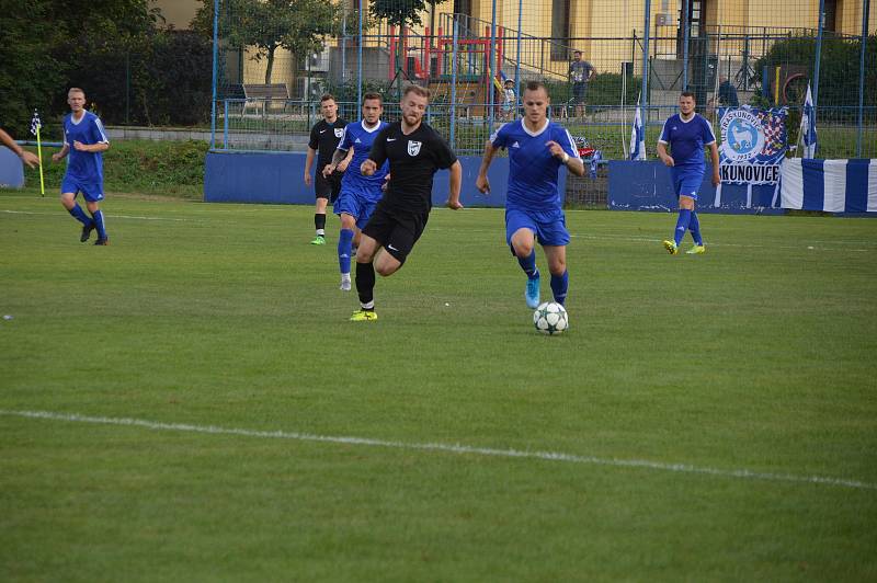 Fotbalisté Kunovic ve 4. kole I. A třídy skupiny B porazili Dolní Němčí 3:1.
