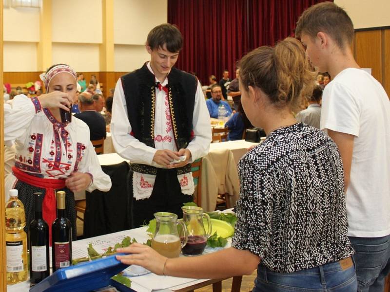 V boršickém kulturním domě si přišli na své milovníci folkloru, ale také burčáku, vína a bramborových specialit