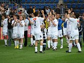 Slovácko se udrželo v lize, oslavy po utkání s Příbramí byly jako po zisku titulu.