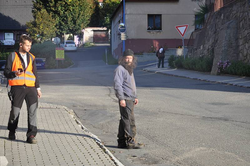 Natáčení filmu Tichý společník v okolí Uherského Brodu