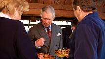Návštěva tehdejšího prince Charlese, dnes krále Karla III., v Hostětíně 