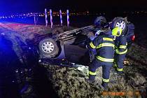 Nehoda tří automobilů u Uherského Brodu