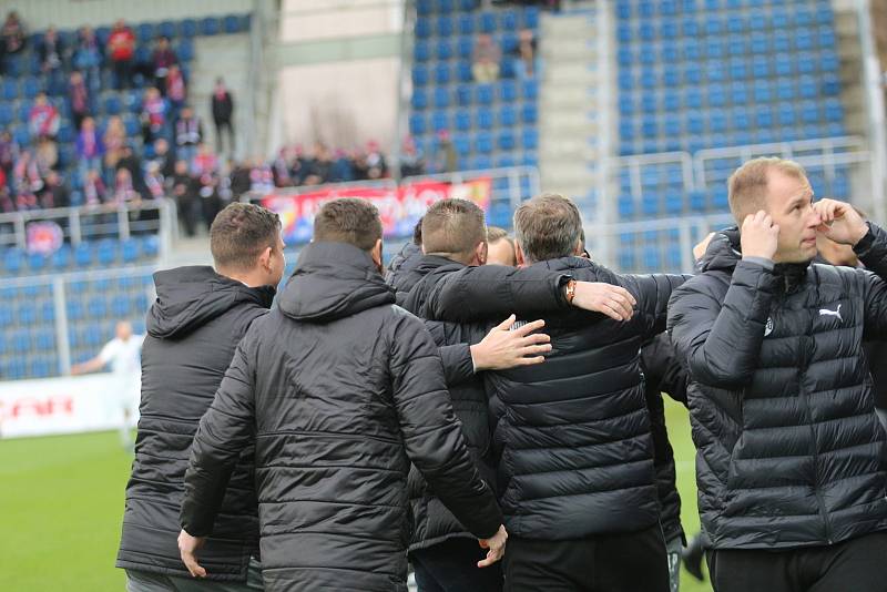 Fotbalisté Slovácka (bílé dresy) ve šlágru 20. kola FORTUNA:LIGY vyzvali mistrovskou Plzeň.