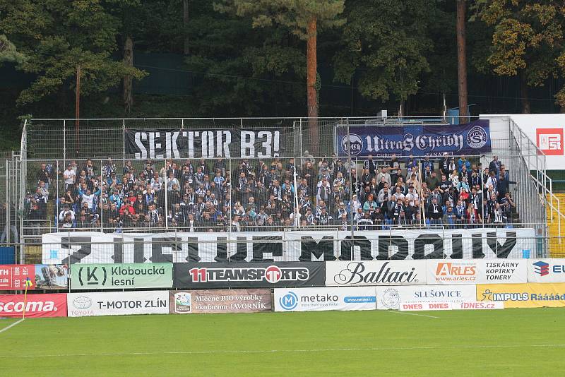 Fotbalisté Zlína se na Letné utkali se sousedním Slováckem, derby sledovalo 4107 diváků.