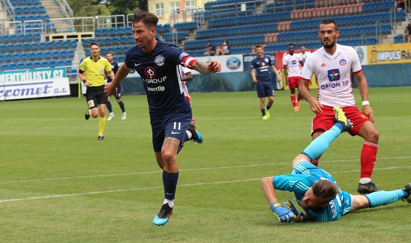 Slovácko - Trenčín 1:1 (Ligová generálka - Slovácko v modrém)