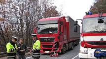 Tragická nehoda v buchlovských kopcích, řidička nepřežila srážku s kamionem