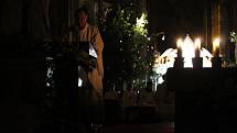 Půlnoční mše ve velehradské bazilice Nanebevzetí Panny Marie a sv. Cyrila a Metoděje