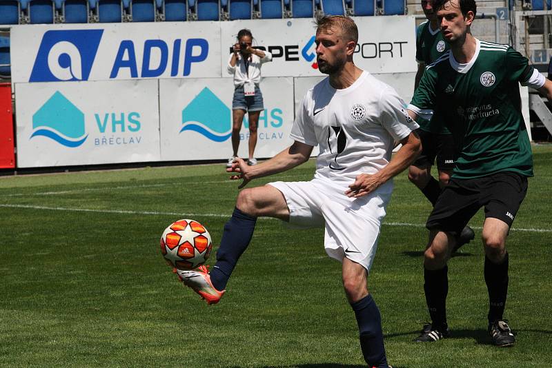 Tým FC Vinaři České republiky (bílé dresy) se dostal na domácím mistrovství Evropy ve fotbale až do finále, když Německo porazil na penalty.