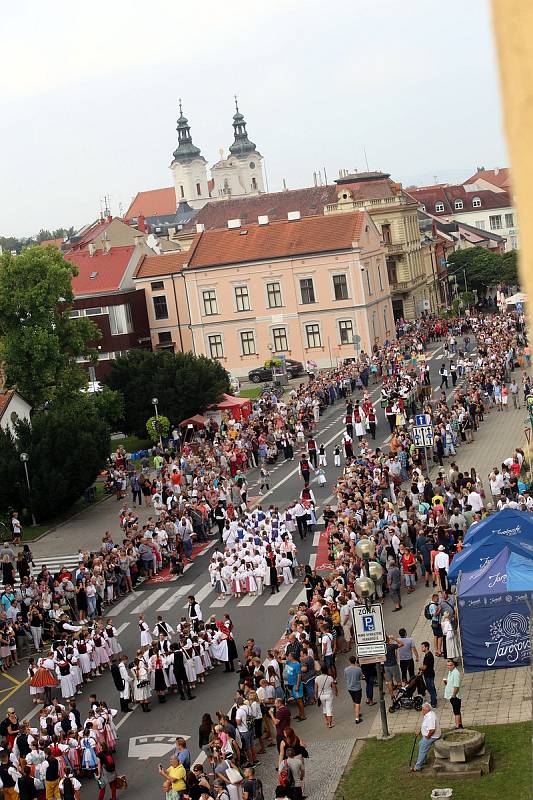 Slovácké slavnosti vína  2018. Průvod.