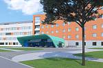 Uherskohradišťská nemocnice bude mít nový vstup do centrální budovy.