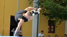 První den Slováckého léta byl na programu také Street dance, parkur a Streetball.